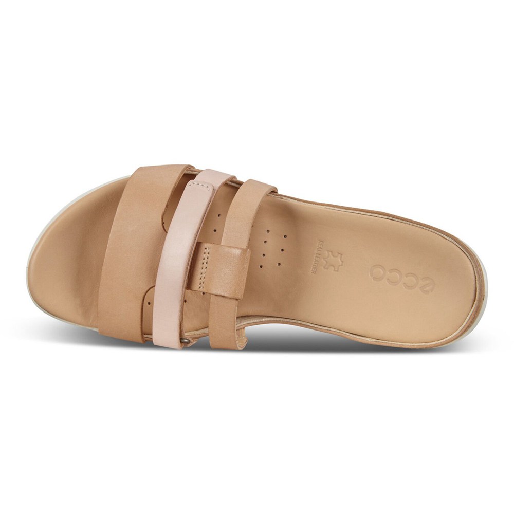 Womens Slides - ECCO Flash Sandals - Khaki - 9421WPSXH